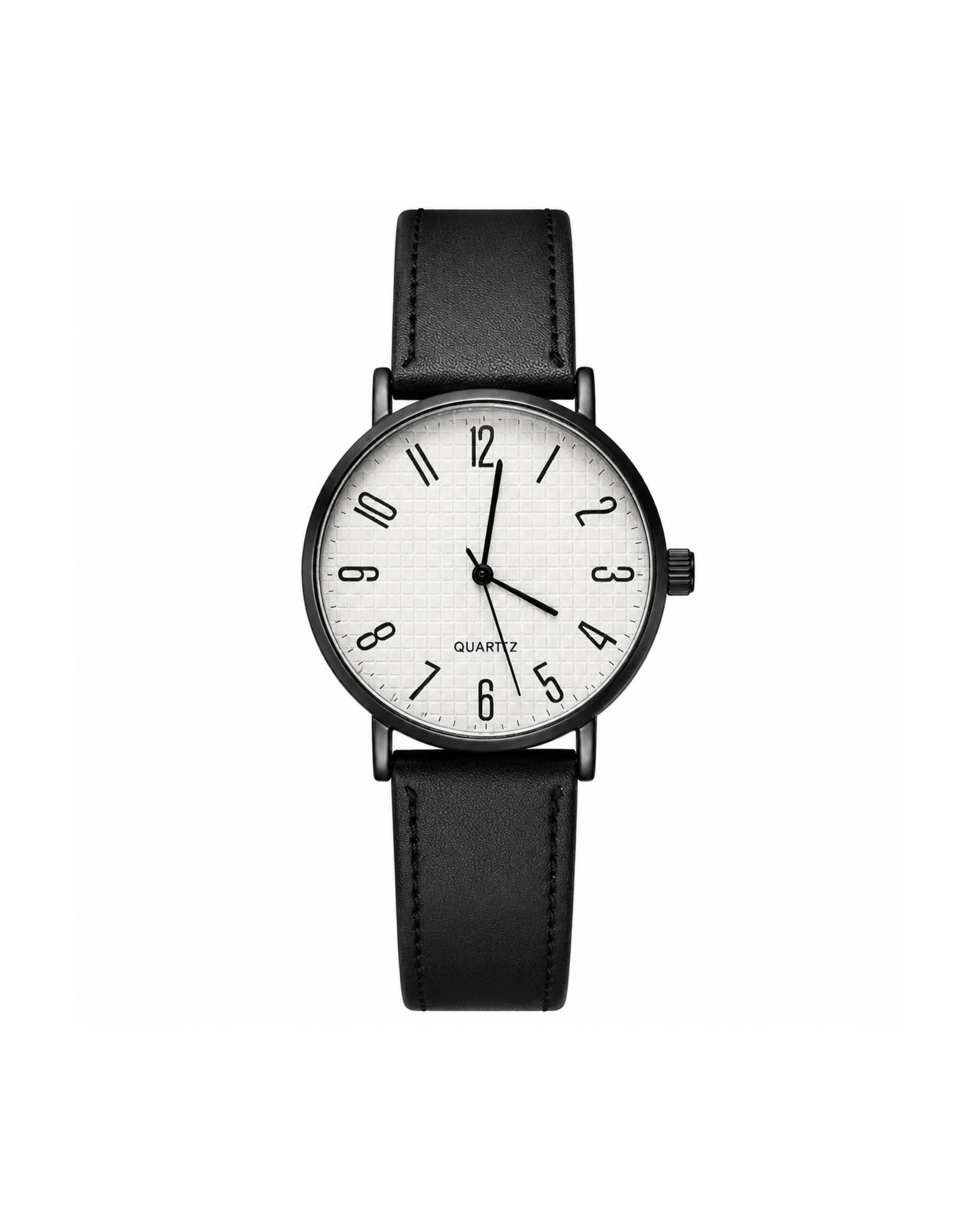 Relógio Premium Social Masculino Inoxidável Aço Branco Moda Preto Branco