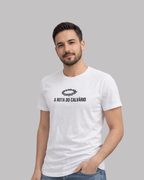 Camiseta Hering Masculina Branca Premium - A Rota do Calvário