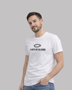 Camiseta Hering Masculina Branca Premium - A Rota do Calvário