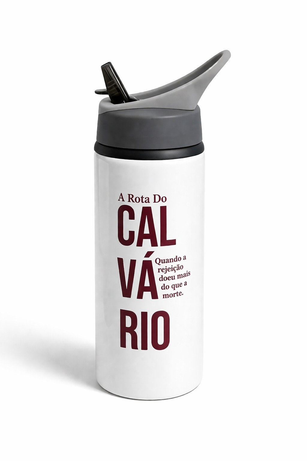 Squeeze  Alumínio  Bico Retrátil 600ml - A Rota do Calvário
