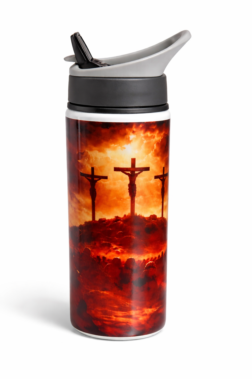Squeeze  Alumínio  Bico Retrátil 600ml - Cruz