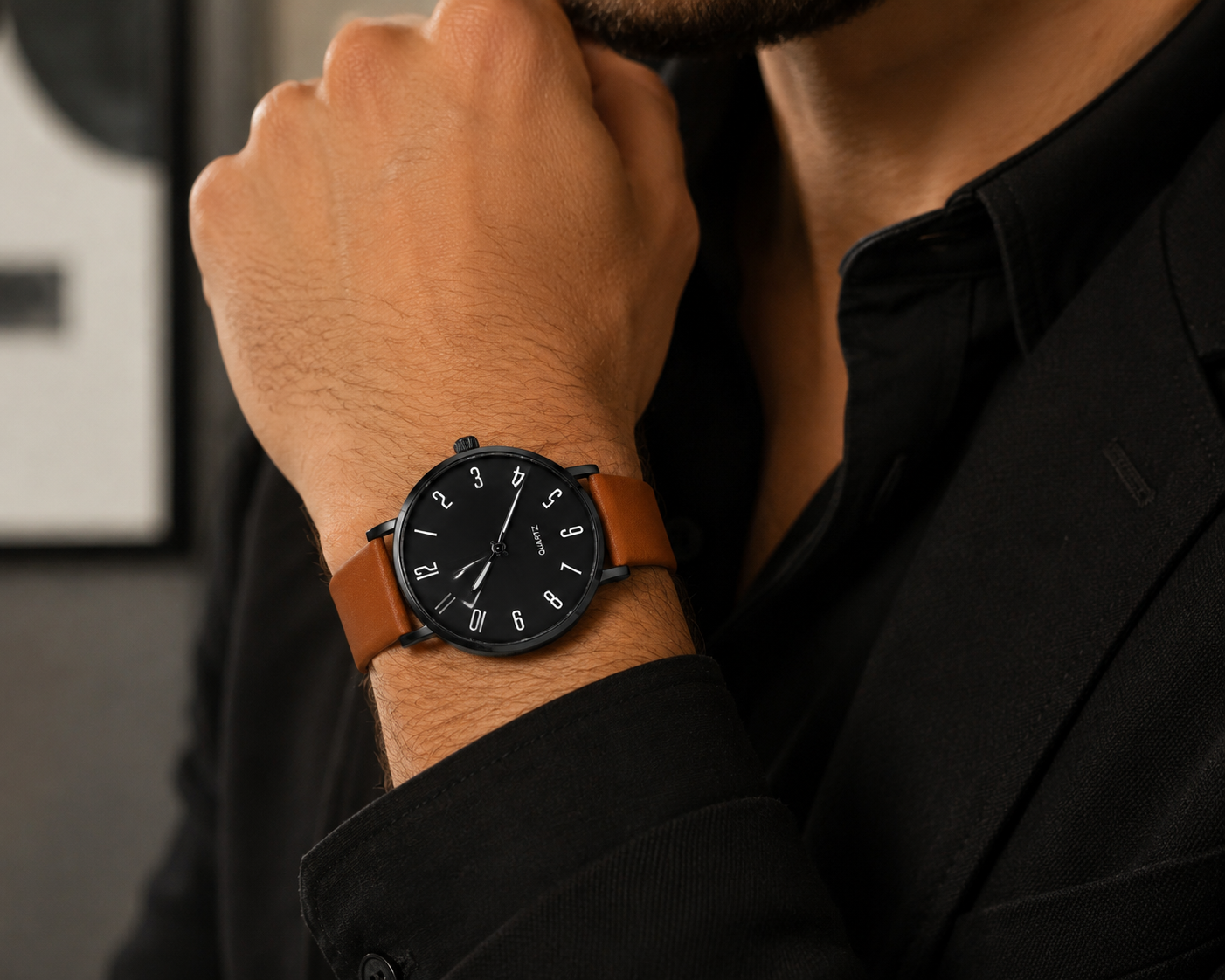 Relógio Auren Black Premium Social Masculino Preto